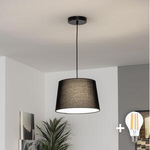 Brilagi - LED Lustr na lanku CERIA 1xE27/40W/230V pr. 30 cm černá