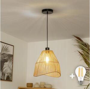 Brilagi - LED Lustr na lanku CERIA BOHO 1xE27/40W/230V pr. 30 cm hnědá