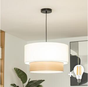 Brilagi - LED Lustr na lanku CERIA 1xE27/40W/230V pr. 50 cm bílá/béžová