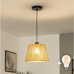 Brilagi - LED Lustr na lanku CERIA BOHO 1xE27/40W/230V pr. 28 cm hnědá