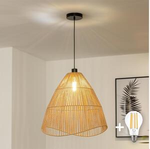 Brilagi - LED Lustr na lanku CERIA BOHO 1xE27/40W/230V pr. 50 cm hnědá