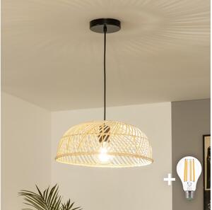 Brilagi - LED Lustr na lanku CERIA BOHO 1xE27/40W/230V pr. 40 cm ratan