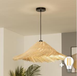 Brilagi - LED Lustr na lanku CERIA BOHO 1xE27/40W/230V pr. 70 cm ratan
