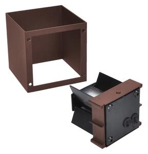 Brilagi - LED Venkovní nástěnné svítidlo CUBE LED/6W/230V hnědá IP54