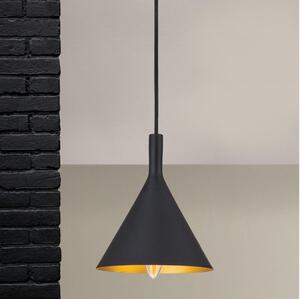 Orion - Lustr na lanku GUNDA 1xE14/40W/230V pr. 16,5 cm černá/zlatá
