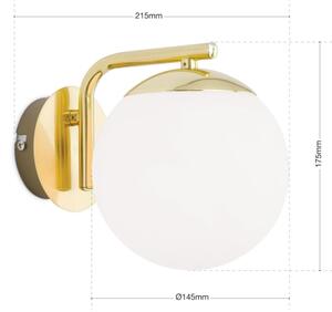 Orion - Nástěnná lampa MADIS 1xE14/40W/230V zlatá