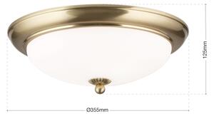Orion - Stropní svítidlo EMPIRA 2xE27/40W/230V pr. 35,5 cm mosaz