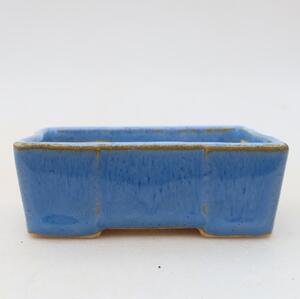 E-bonsai Keramická bonsai miska 7 x 4,5 x 2,5 cm modrá