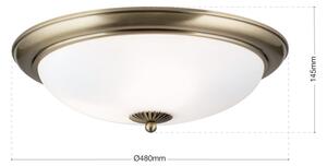 Orion - Stropní svítidlo EMPIRA 3xE27/40W/230V pr. 48 cm bronz