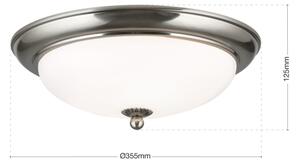 Orion - Stropní svítidlo EMPIRA 2xE27/40W/230V pr. 35,5 cm matný chrom