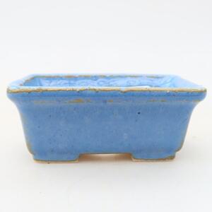 E-bonsai Keramická bonsai miska 6,5 x 4 x 2,5 cm modrá