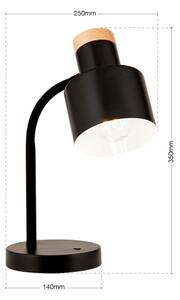 Orion - Stolní lampa GILI 1xE27/40W/230V černá