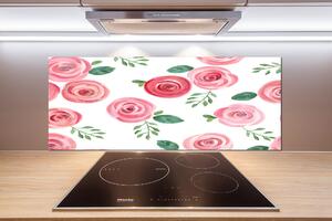 Skleněný panel do kuchyně Růže pksh-101180210