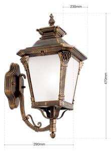 Orion - Venkovní nástěnná lampa AIKO 1xE27/60W/230V IP23 bronz/patina