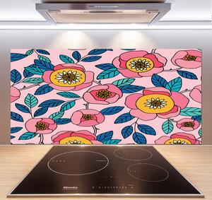 Panel do kuchyně Růžové květiny pksh-101223430