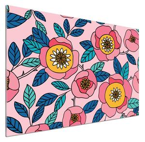 Panel do kuchyně Růžové květiny pksh-101223430