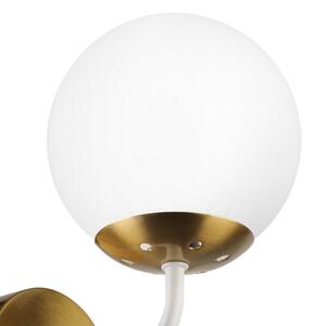 Brilagi - Nástěnná lampa MALIVA 1xE14/15W/230V zlatá/bílá