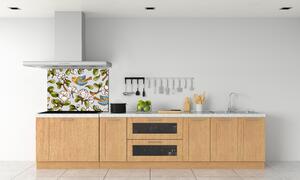 Panel do kuchyně Květiny a ptáci pksh-101225374