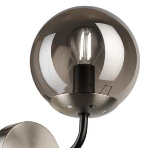 Brilagi - Nástěnná lampa MALIVA 1xE14/15W/230V matný chrom/kouřová
