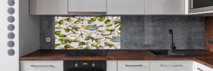 Panel do kuchyně Květiny a ptáci pksh-101225374