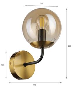 Brilagi - Nástěnná lampa MALIVA 1xE14/15W/230V zlatá
