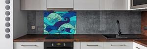 Panel do kuchyně Abstraktní vlny pksh-101359803