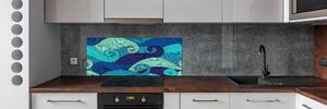 Panel do kuchyně Abstraktní vlny pksh-101359803