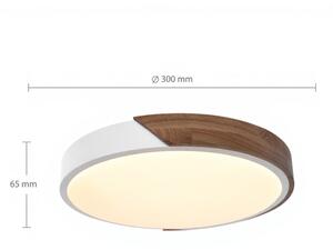 Brilagi - LED Stropní svítidlo PILANA LED/24W/230V dub/bílá pr. 30 cm