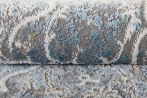 Makro Abra Kulatý koberec VALLEY D889B Klasický modrý bílý Rozměr: průměr 80 cm