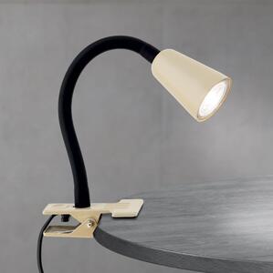 Orion - Flexibilní stolní lampa s klipem DOTTY 1xGU10/10W/230V béžová/černá