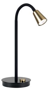 Orion - Stmívatelná flexibilní stolní lampa DOTTY 1xGU10/10W/230V černá/mosaz