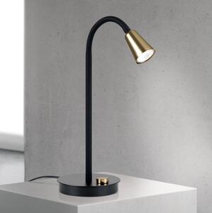 Orion - Stmívatelná flexibilní stolní lampa DOTTY 1xGU10/10W/230V černá/mosaz