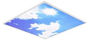 Brilagi - LED Stropní svítidlo SLIMFRAME SKY LED/58W/230V 60x60 cm stříbrná/modrá