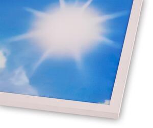 Brilagi - LED Stropní svítidlo SLIMFRAME SKY LED/58W/230V 60x60 cm stříbrná/modrá