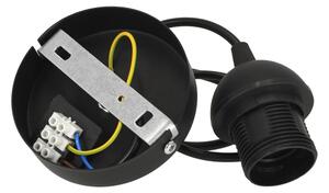 Lustr na lanku NATIA 1xE27/60W/230V pr. 45 cm bílá/černá