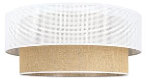 Stropní svítidlo BORHO 1xE27/60W/230V pr. 50 cm bílá/juta