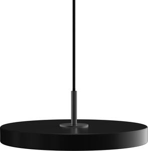 Závěsná lampa Asteria Mini s černým držákem černá