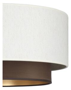 Přisazený lustr NATIA 1xE27/60W/230V pr. 45 cm bílá/hnědá