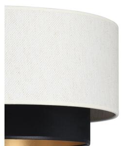 Přisazený lustr NATIA 1xE27/60W/230V pr. 45 cm bílá/černá