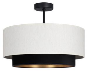 Přisazený lustr NATIA 1xE27/60W/230V pr. 45 cm bílá/černá
