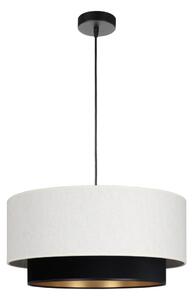 Lustr na lanku NATIA 1xE27/60W/230V pr. 45 cm bílá/černá