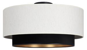 Stropní svítidlo NATIA 1xE27/60W/230V pr. 45 cm bílá/černá