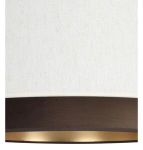 Přisazený lustr NATIA 1xE27/60W/230V pr. 45 cm bílá/hnědá