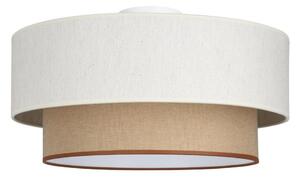Stropní svítidlo NATIA 1xE27/60W/230V pr. 45 cm bílá/hnědá