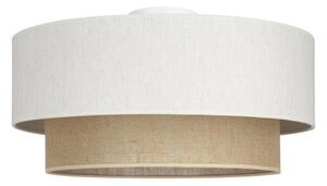 Stropní svítidlo NATIA 1xE27/60W/230V pr. 45 cm bílá/hnědá
