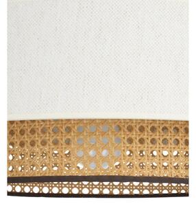 Stropní svítidlo NATIA 1xE27/60W/230V pr. 45 cm bílá/hnědá