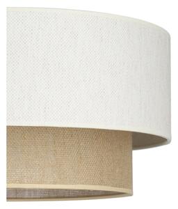 Lustr na lanku NATIA 1xE27/60W/230V pr. 45 cm bílá/hnědá