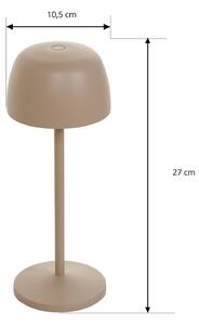 Nabíjecí stolní lampa LED Lindby Arietty, pískově béžová