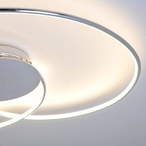 Lindby LED stropní svítidlo Joline, 74 cm, chromová barva, kov