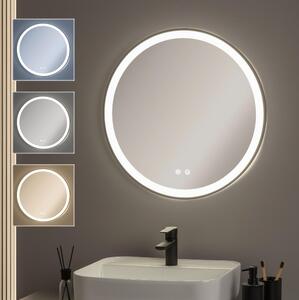 Brilagi-LED Stm. vyhř. zrcadlo s pods. ALU PRO LED/18W/230V pr. 60 cm IP44 černá